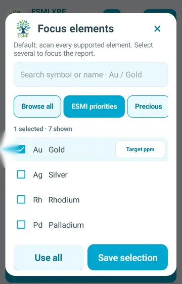 Search the full list. Search by symbol or name, browse everything, or jump to ESMI priorities and precious metals.